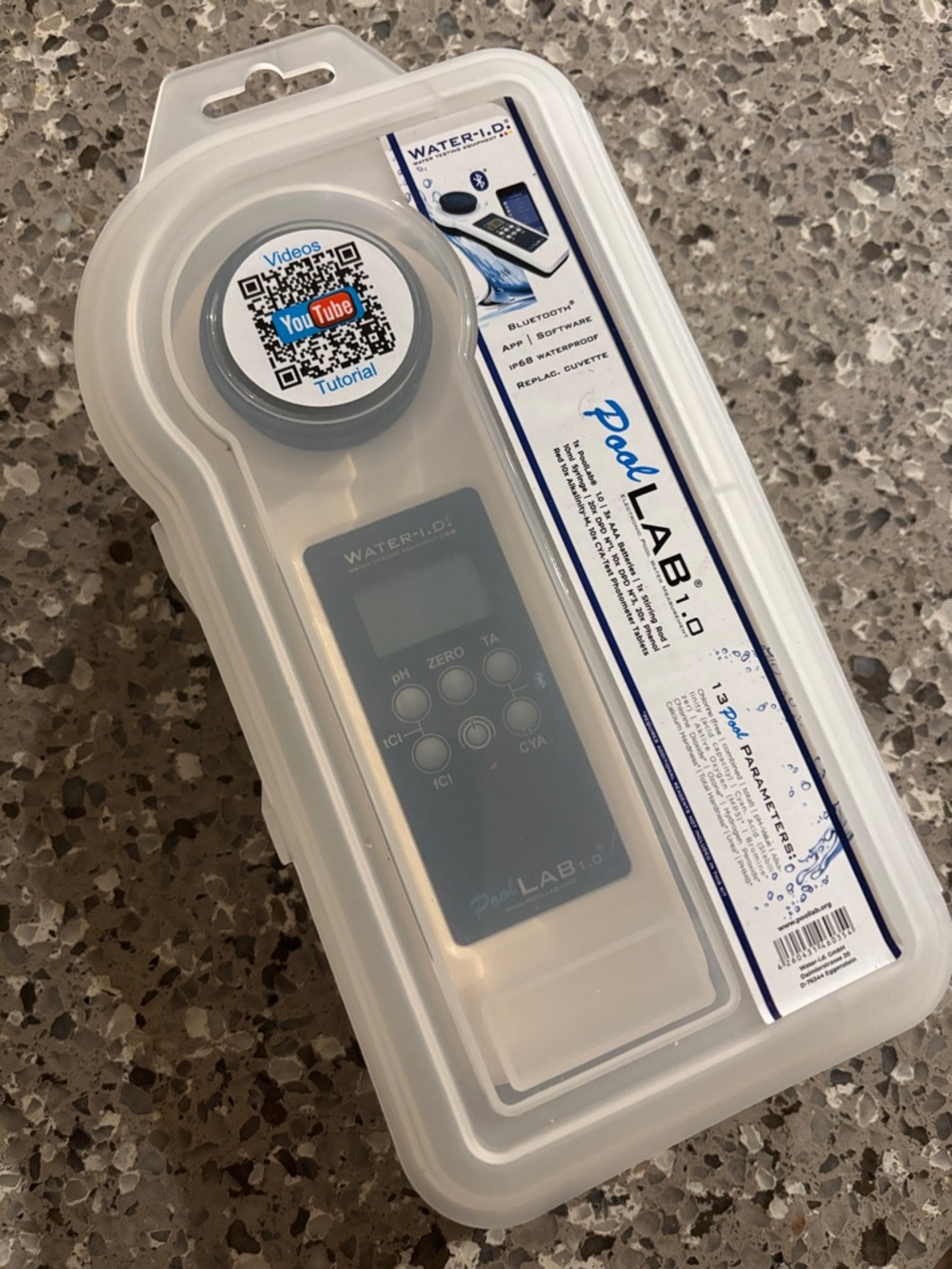 PoolLab 1.0 Swimming Pool Photometer Maintenance Water Tester with Bluetooth